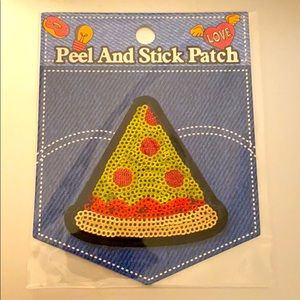 SEQUIN PEEL AND STICK PIZZA 🍕 PATCH